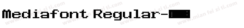 Mediafont Regular字体转换
